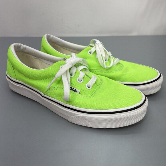 Vans Shoes - Vans Era Sneakers Shoes Low Top Canvas Bright Neon Green Womens 7